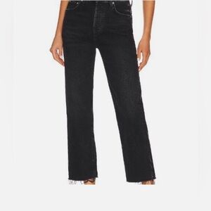 Citizens Of Humanity Black Straight Leg Jeans